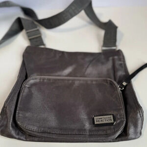 Kenneth Cole Reaction metallic silver crossbody